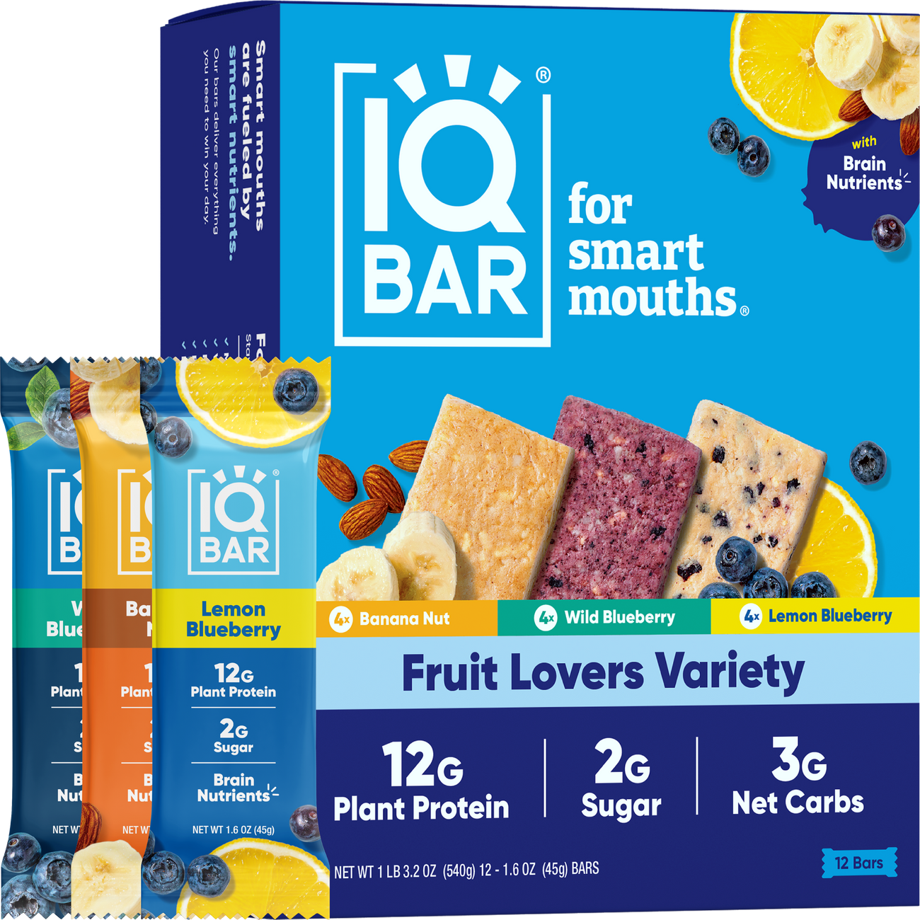 Fruit Variety Pack Plant Based Protein Bars